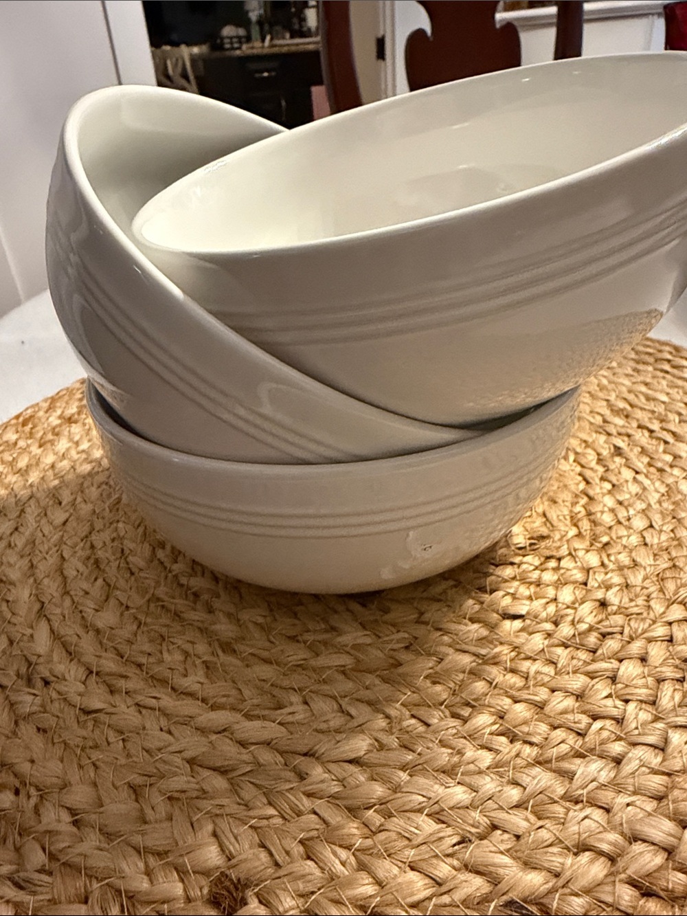 Le Creuset cereal bowls (3) White Ceramic Bowls